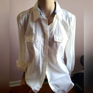 St Johns Bay White button up blouse